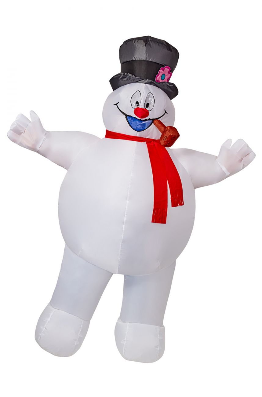 INFLATABLE FROSTY THE SNOWMAN COSTUME FOR ADULTS