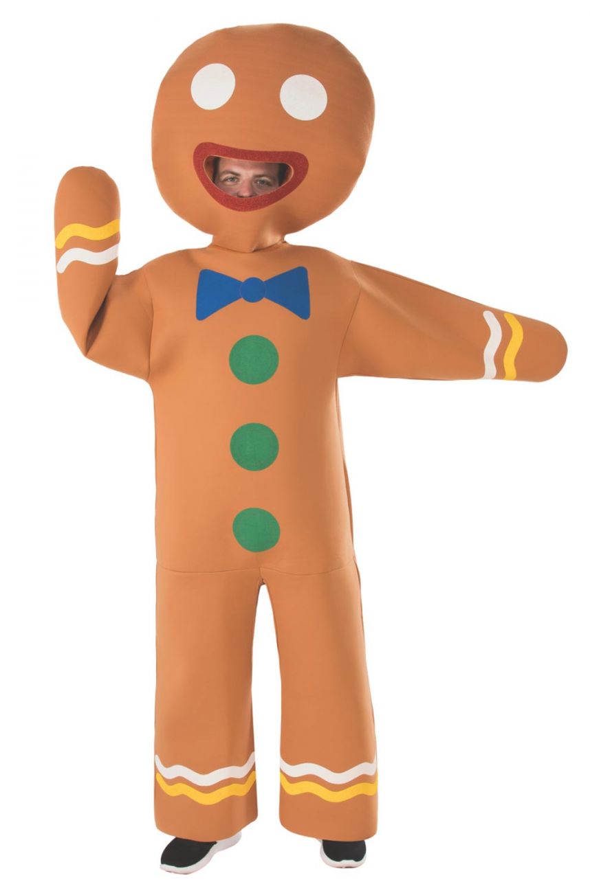 GINGERBREAD MAN COSTUME FOR ADULTS