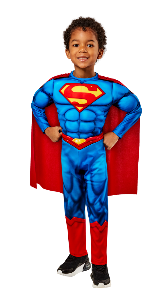 DELUXE MUSCLE CHEST SUPERMAN COSTUME FOR TODDLERS