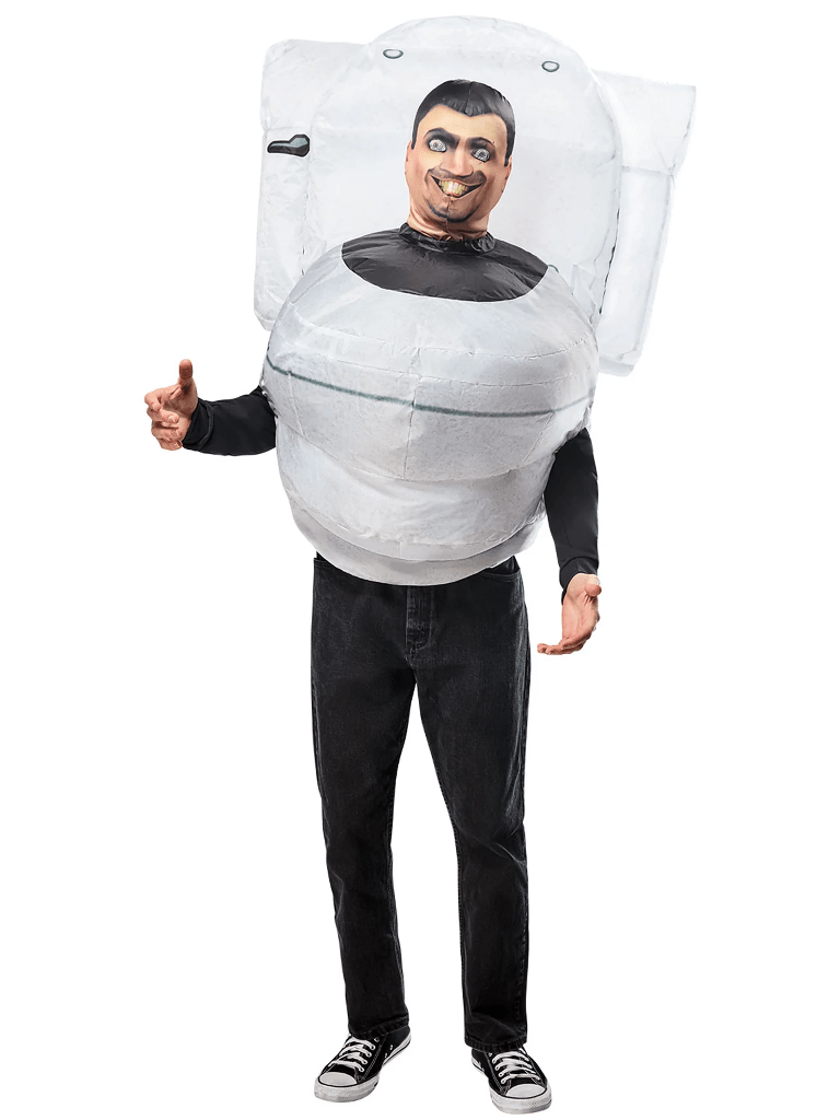 INFLATABLE SKIBIDI TOILET COSTUME FOR ADULTS