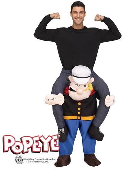 CARRY ME POPEYE COSTUME FOR ADULTS