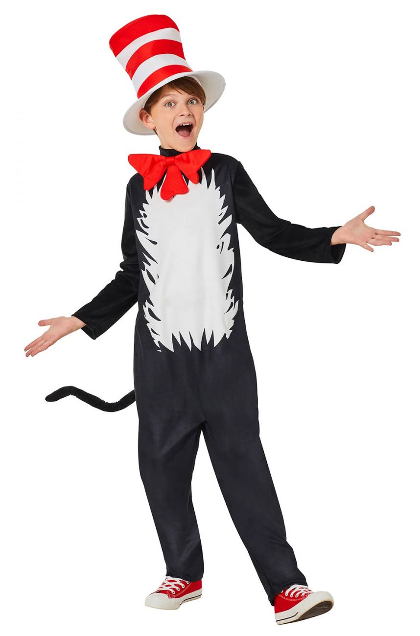 DELUXE DR. SEUSS CAT IN THE HAT COSTUME FOR KIDS