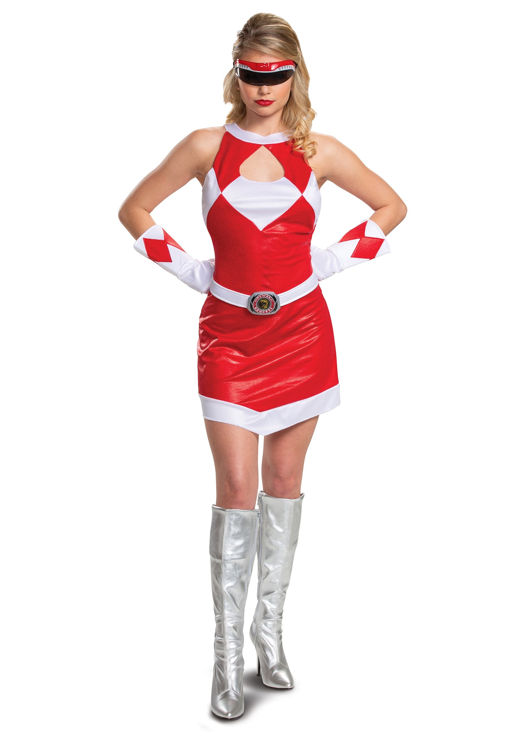 DELUXE POWER RANGERS RED RANGER COSTUME FOR WOMEN