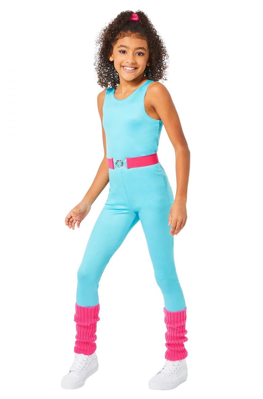 AEROBICS BARBIE DOLL COSTUME FOR GIRLS