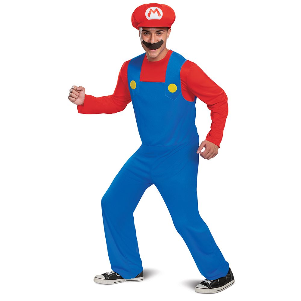 CLASSIC SUPER MARIO BROS. MARIO COSTUME FOR MEN