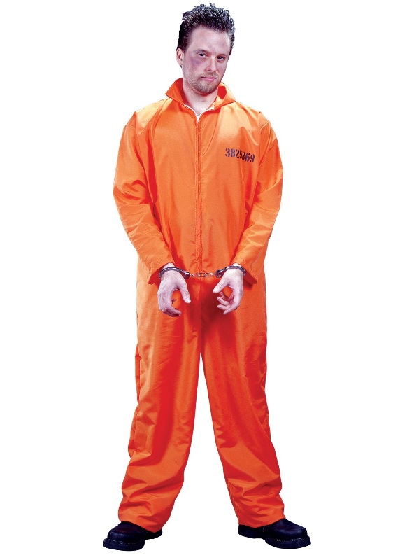 GOT BUSTED CONVICT COSTUME FOR MEN