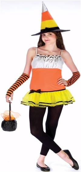 TEEN CANDY CORN WITCH