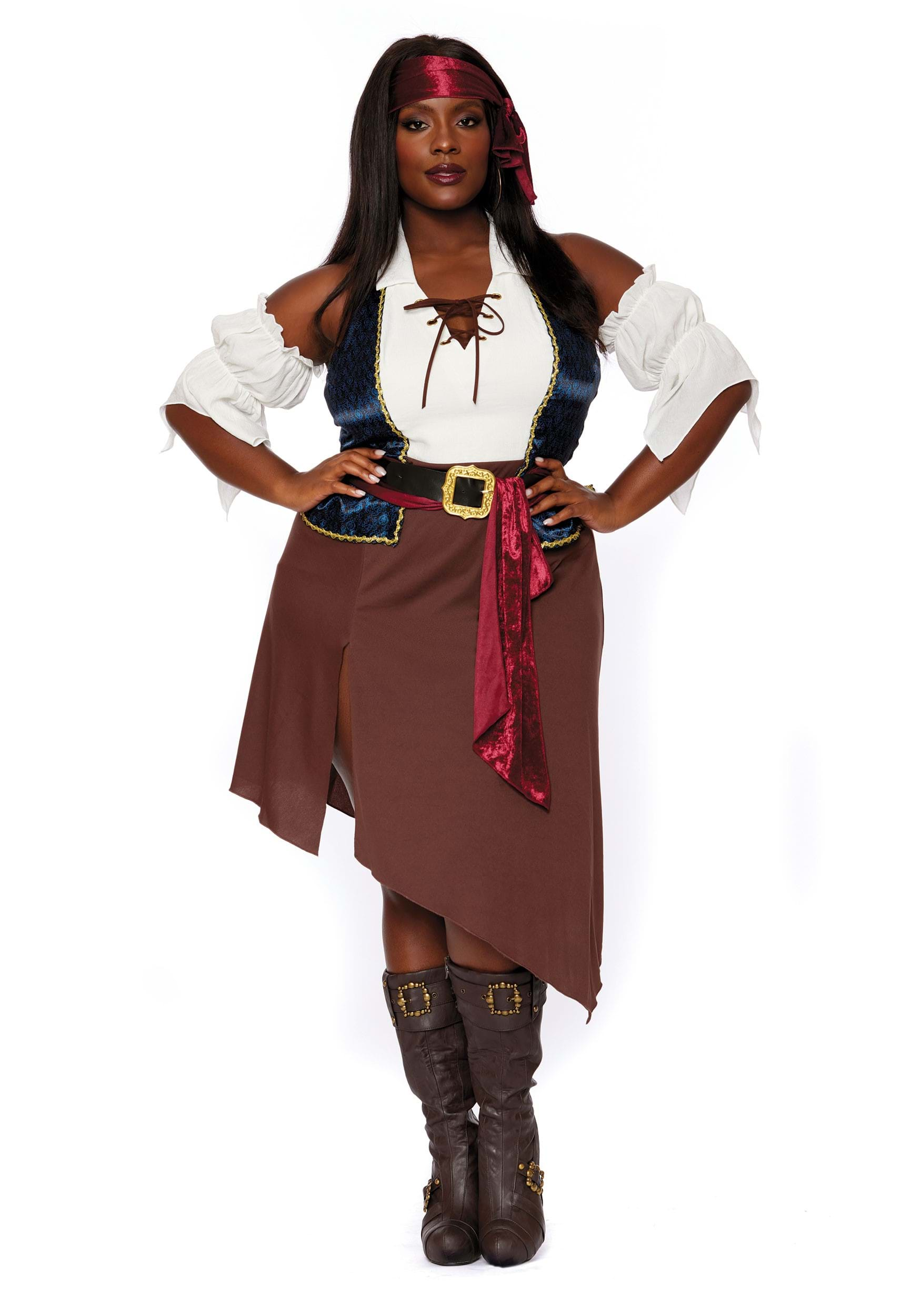 ROGUE PIRATE WENCH COSTUME FOR FULL FIGURED WOMEN