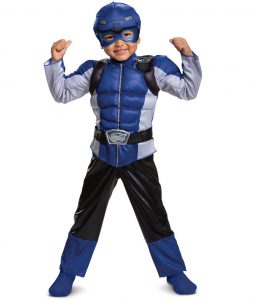 MUSCLE BLUE POWER RANGER COSTUME FOR BOYS