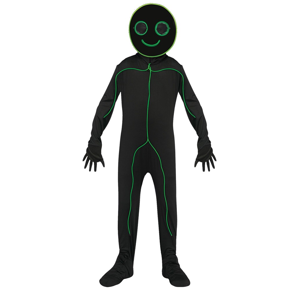 EL GLOW STICK MAN FIGURE COSTUME FOR KIDS