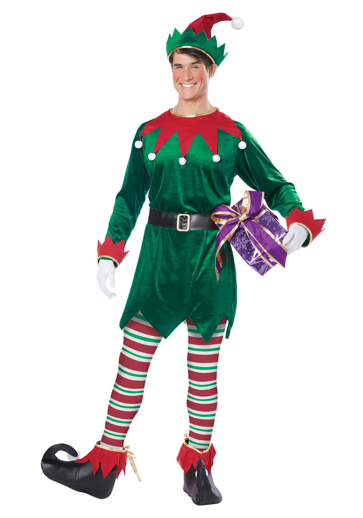 SANTA'S CHRISTMAS ELF COSTUME FOR ADULTS