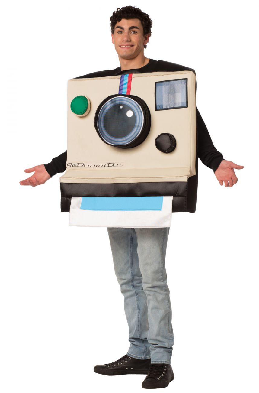 RETRO POLAROID CAMERA COSTUME FOR ADULTS