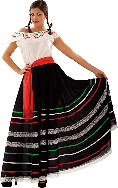 MEXICAN DRESS MEXICANA MEJICANA COSTUME FOR WOMEN