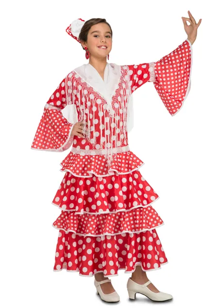 FLAMENCO SEVILLE DANCER / SEVILLANA CHILD COSTUME