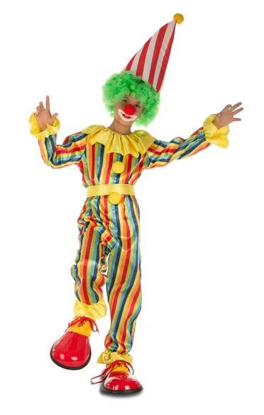 STRIPED CLOWN COSTUME FOR KIDS