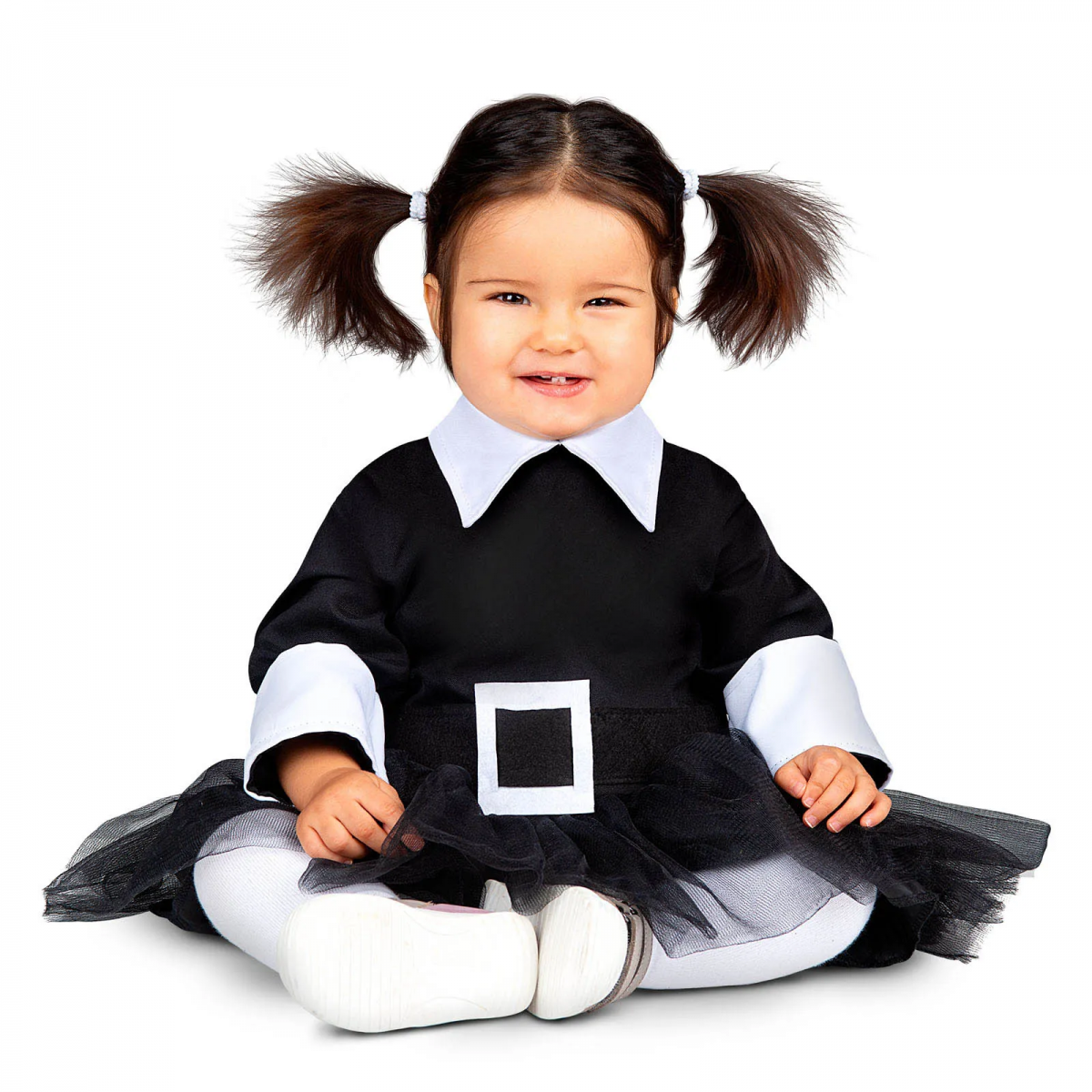 DELUXE WEDNESDAY ADDAMS COSTUME BABY GIRLS