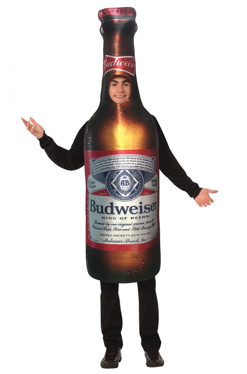 BUDWEISER BOTTLE COSTUME FOR ADULTS