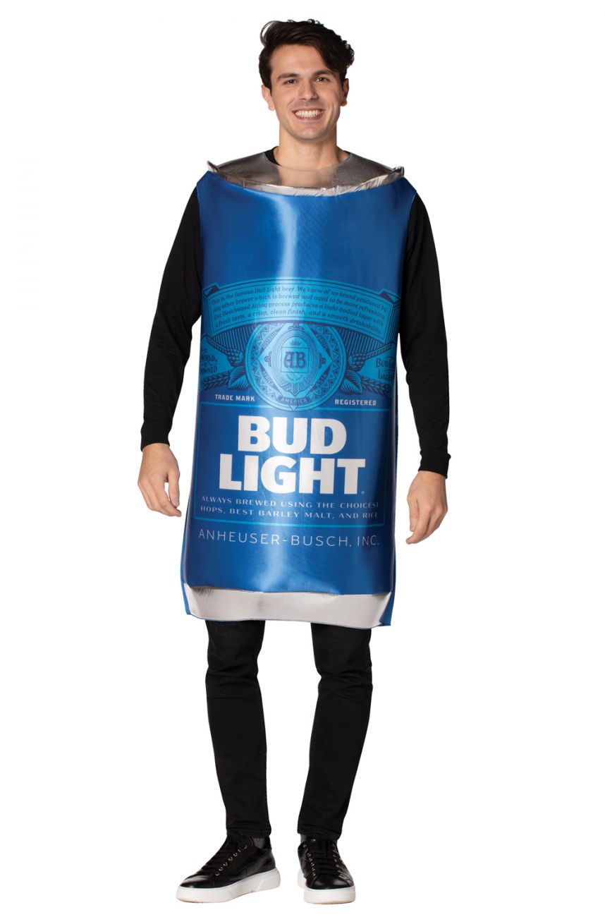 BUDWEISER LIGHT CAN COSTUME FOR ADULTS