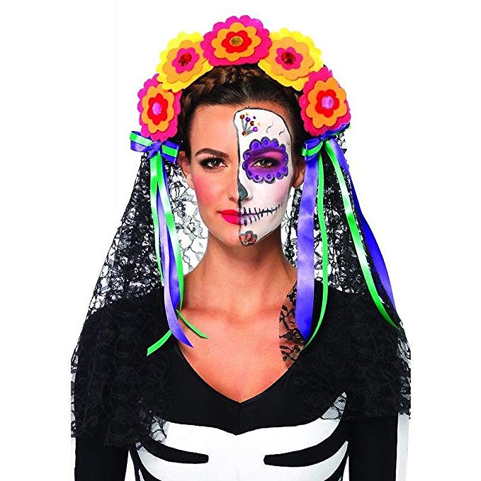 DAY OF THE DEAD HEADPIECE