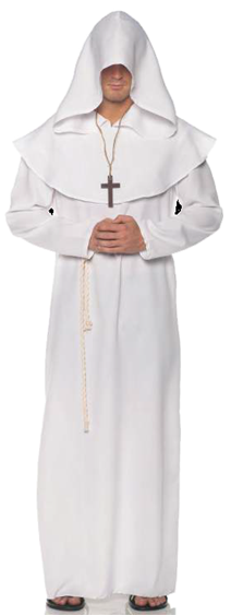 DELUXE WHITE MONK ROBE FOR MEN