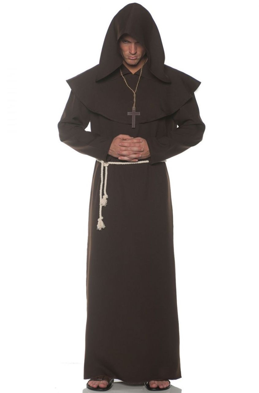 DELUXE BROWN MONK ROBE FOR MEN