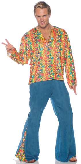 BOOGIE DOWN DISCO HIPPIE COSTUME FOR MEN