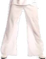 White Bell-bottom Pants