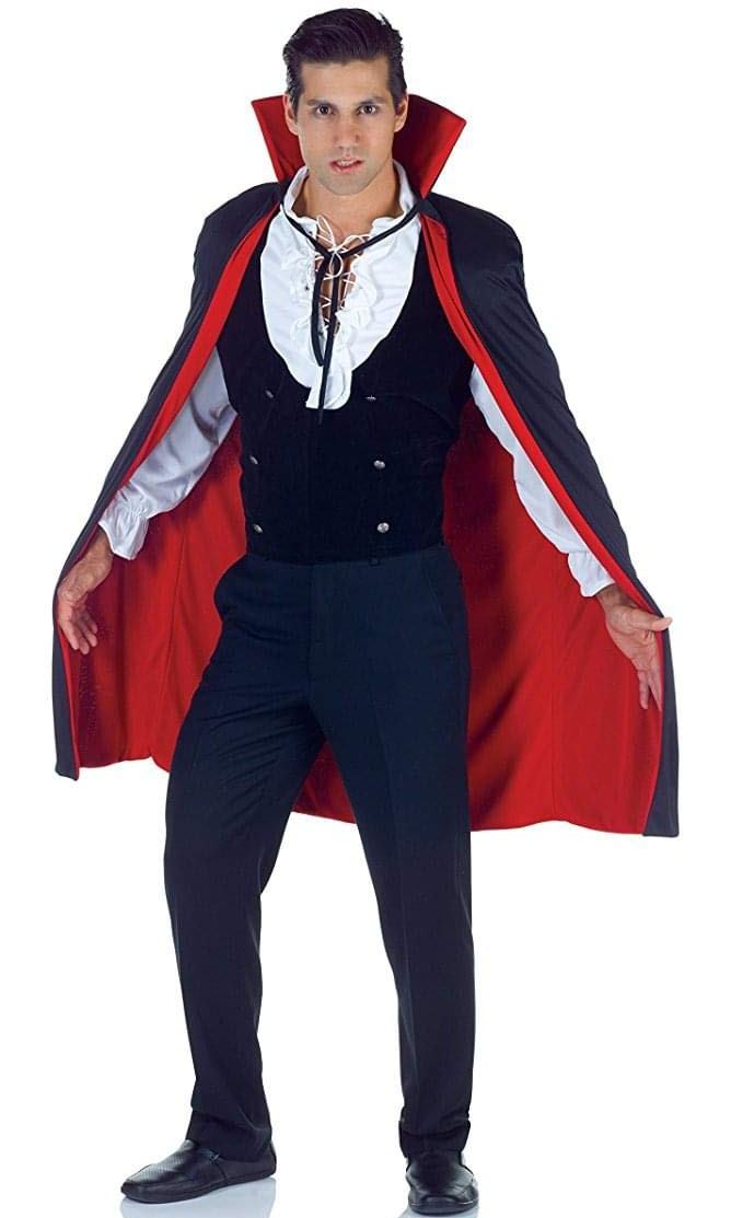 38" BLACK/RED ADULT CAPE