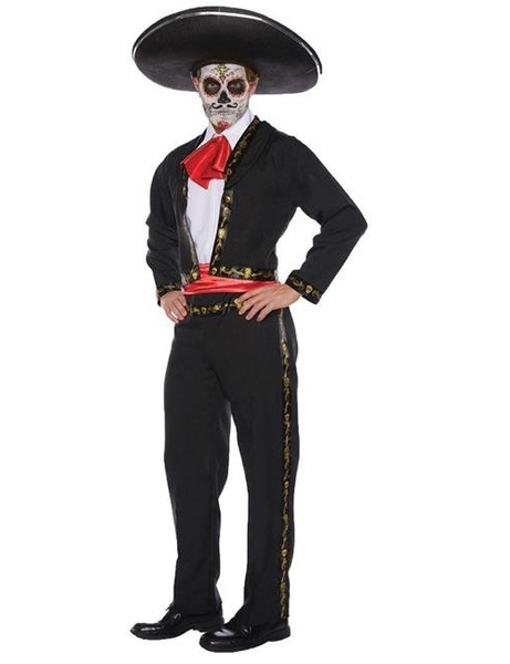 MEXICAN SKULL MARIACHI COSTUME FOR MEN