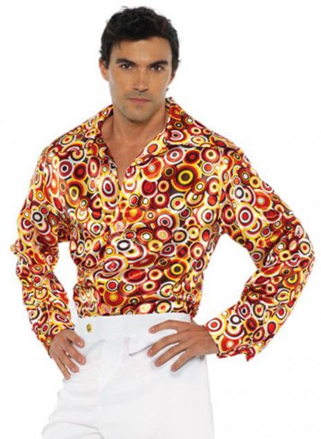 70s CIRCLE DISCO SHIRT FOR MEN