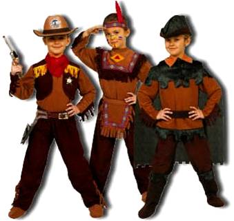 3-IN-1 COSTUME (COWBOY/INDIAN/ROBIN HOOD)