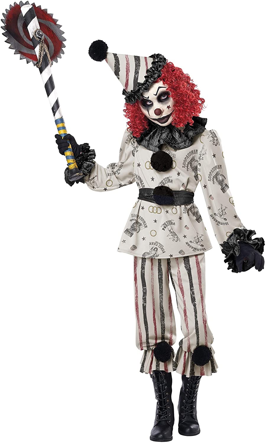 CREEPY CREEPER CLOWN COSTUME FOR GIRLS