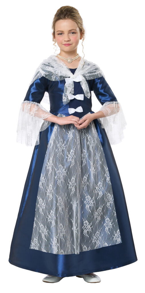 COLONIAL PERIOD GIRL COSTUME FOR GIRLS