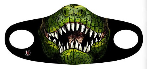 DINOSAUR FACE COVERING MASK FOR KIDS