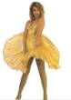 MARILYN MONROE GOLD DRESS
