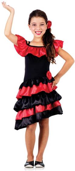 FLAMENCO SPANISH GIRL COSTUME FOR GIRLS