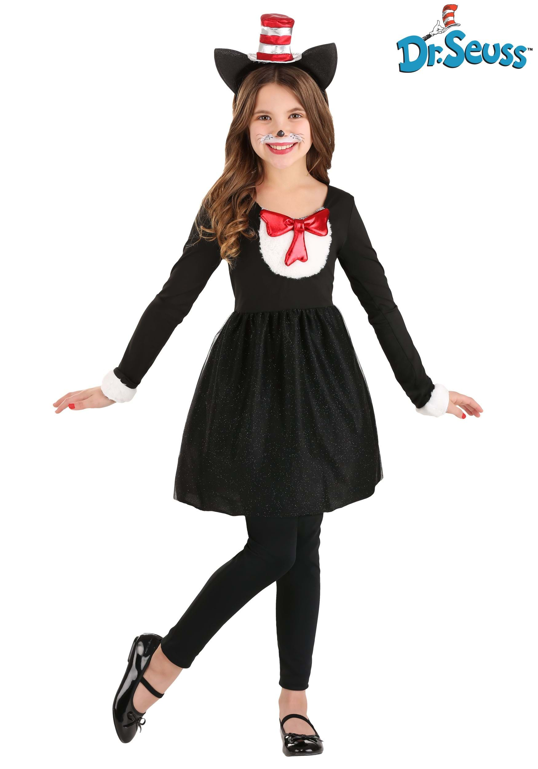 DR. SEUSS CAT IN THE HAT COSTUME FOR GIRLS