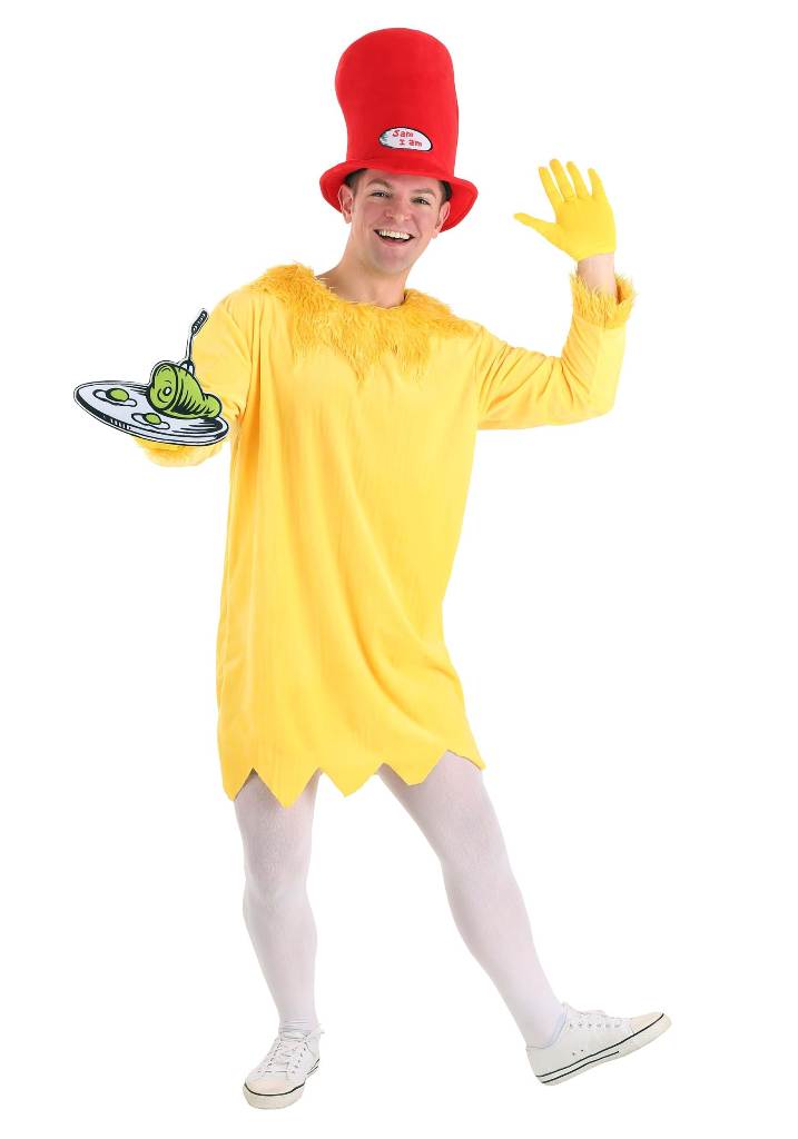 DELUXE DR. SEUSS SAM I AM COSTUME FOR ADULTS