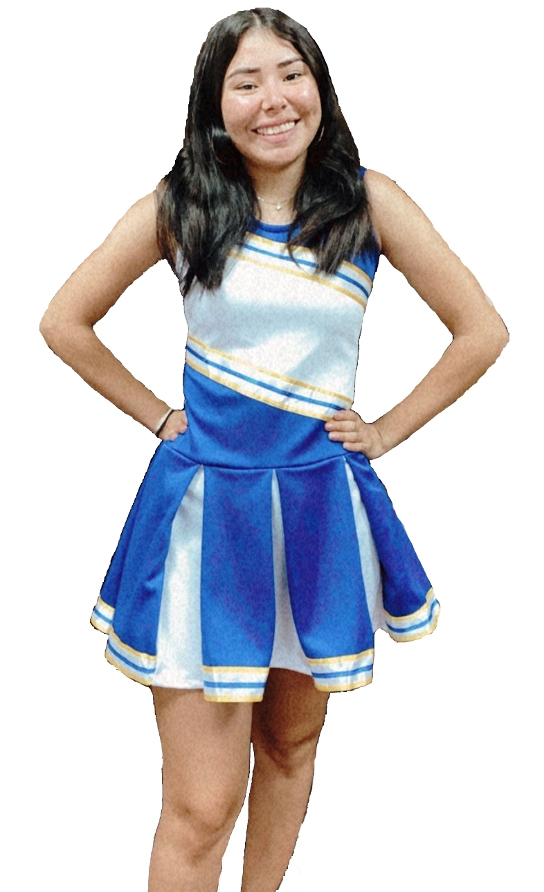 BLUE CHEERLEADER COSTUME FOR WOMEN