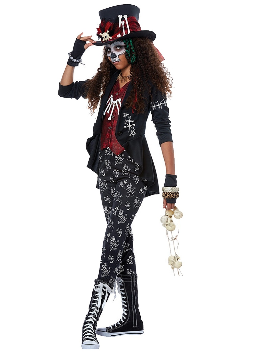 VOODOO CHARM WITCH DOCTOR COSTUME FOR GIRLS