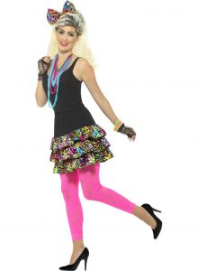 80s PARTY GIRL COSTUME SET FOR WOMEN