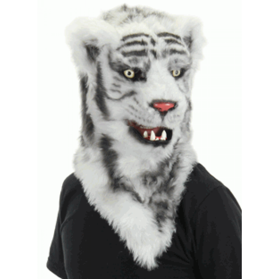 MOUTH MOVER WHITE TIGER ADULT MASK