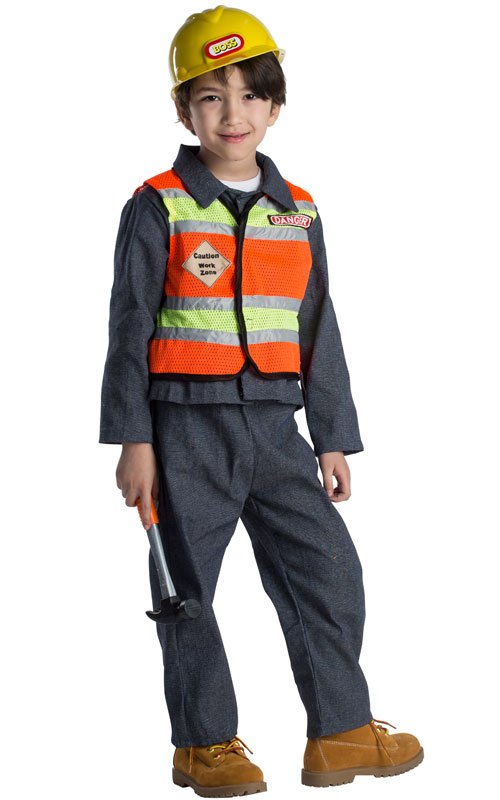 CONSTRUCTION WORKER COSTUME FOR KIDS