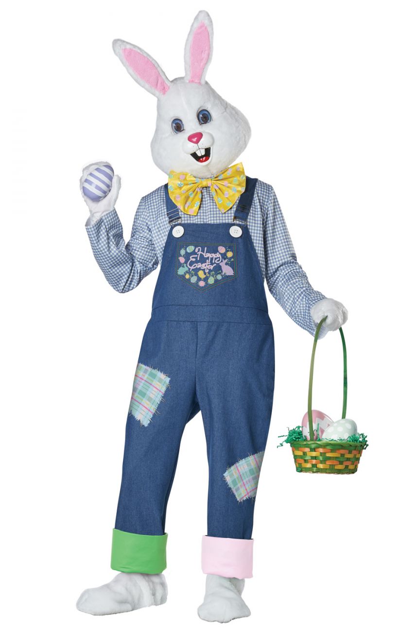 HAPPY EASTER BUNNY COSTUME FOR ADULTS
