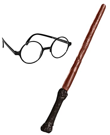 HARRY POTTER WIZARD WAND AND GLASSES SET