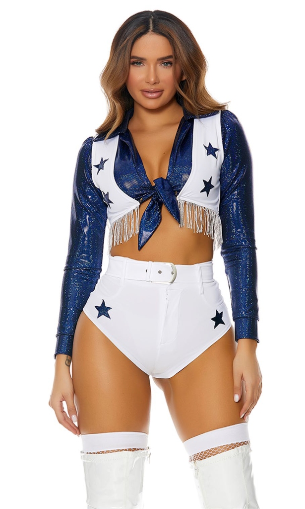 COWGIRL SEEING STARS CHEERLEADER COSTUME