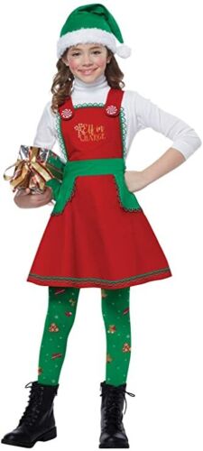 ELF IN CHARGE SANTA'S ELF COSTUME FOR GIRLS