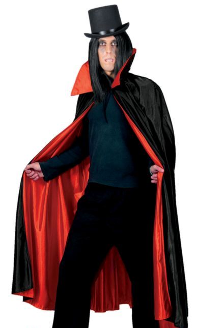 REVERSIBLE BLACK/RED CAPE FOR ADULTS