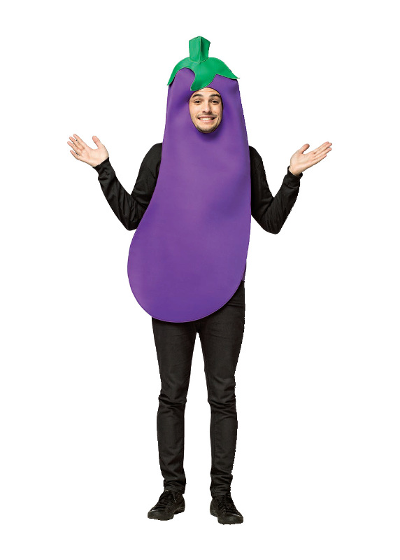 EGGPLANT COSTUME FOR ADULTS