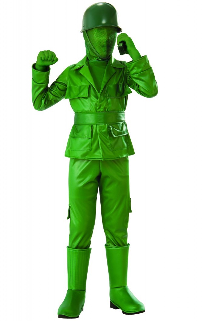 GREEN ARMY MAN COSTUME FOR BOYS